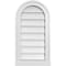 Ekena Millwork Round Top Surface Mount PVC Gable Vent w/ 2"W x 2"P Brickmould Sill Frame, 14"W x 26"H GVPRT14X2603SN - alternate 1